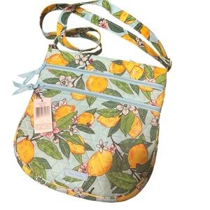 Vera Bradley Lemon Grove Trio Zip Hipster Crossbody